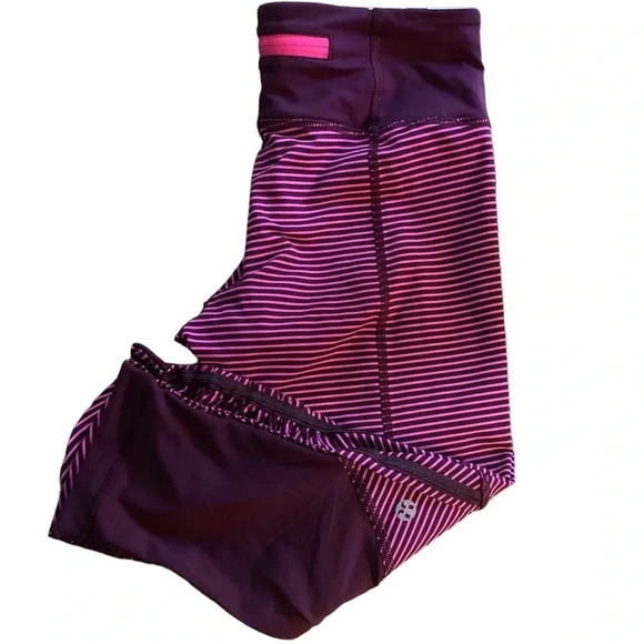 Lululemon Run: For Your Life Crop in Raspberry Glo Light - Picture 11 of 14